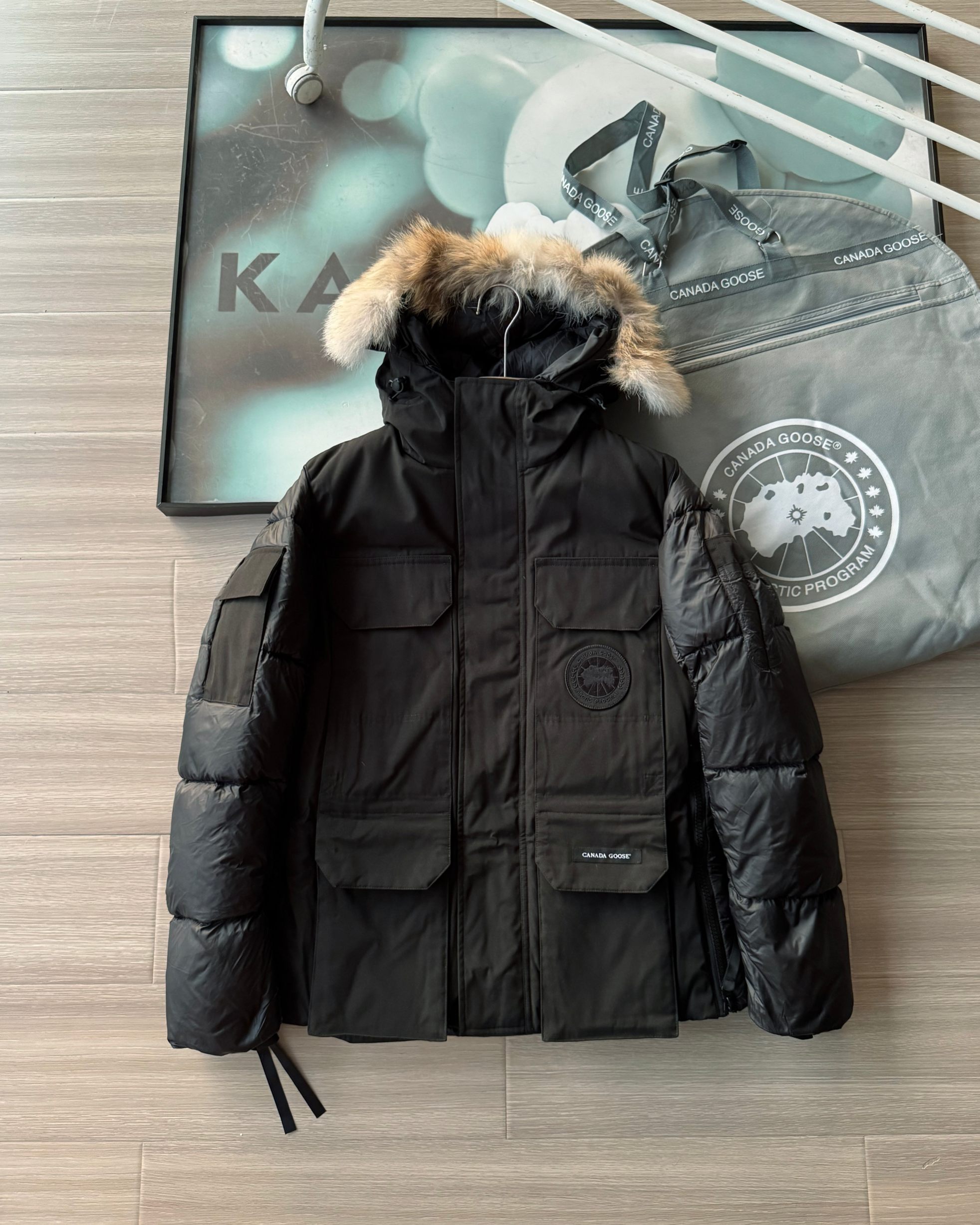 Canada Goose Black Label Parka with Fur Hood | Unisex Down Jacket