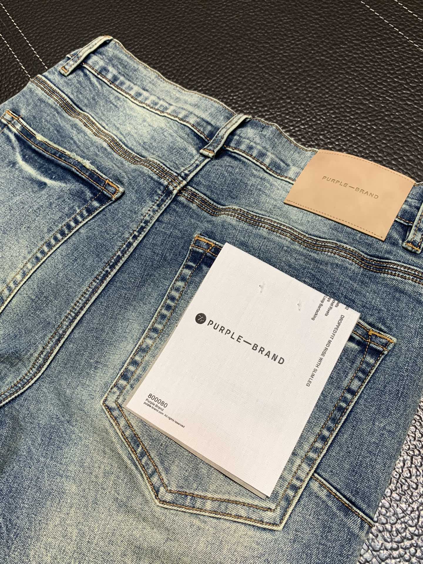  。PURPLE-BRAND 独家专供新款 休闲牛仔裤，高端版本！专柜 面料 透气舒适度高，细节无可挑剔