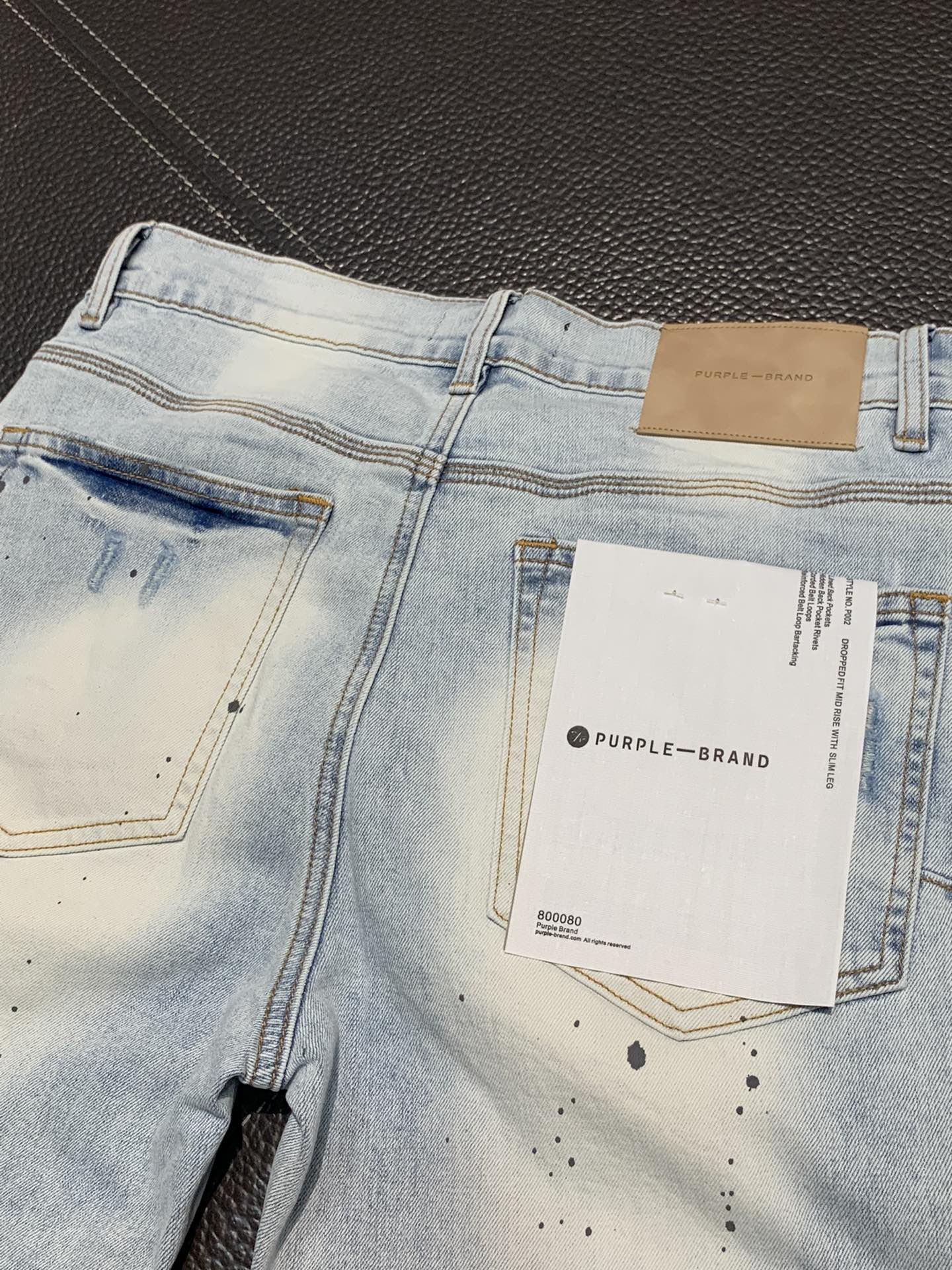  。PURPLE-BRAND 独家专供新款 休闲牛仔裤，高端版本！专柜 面料 透气舒适度高，细节无可挑剔