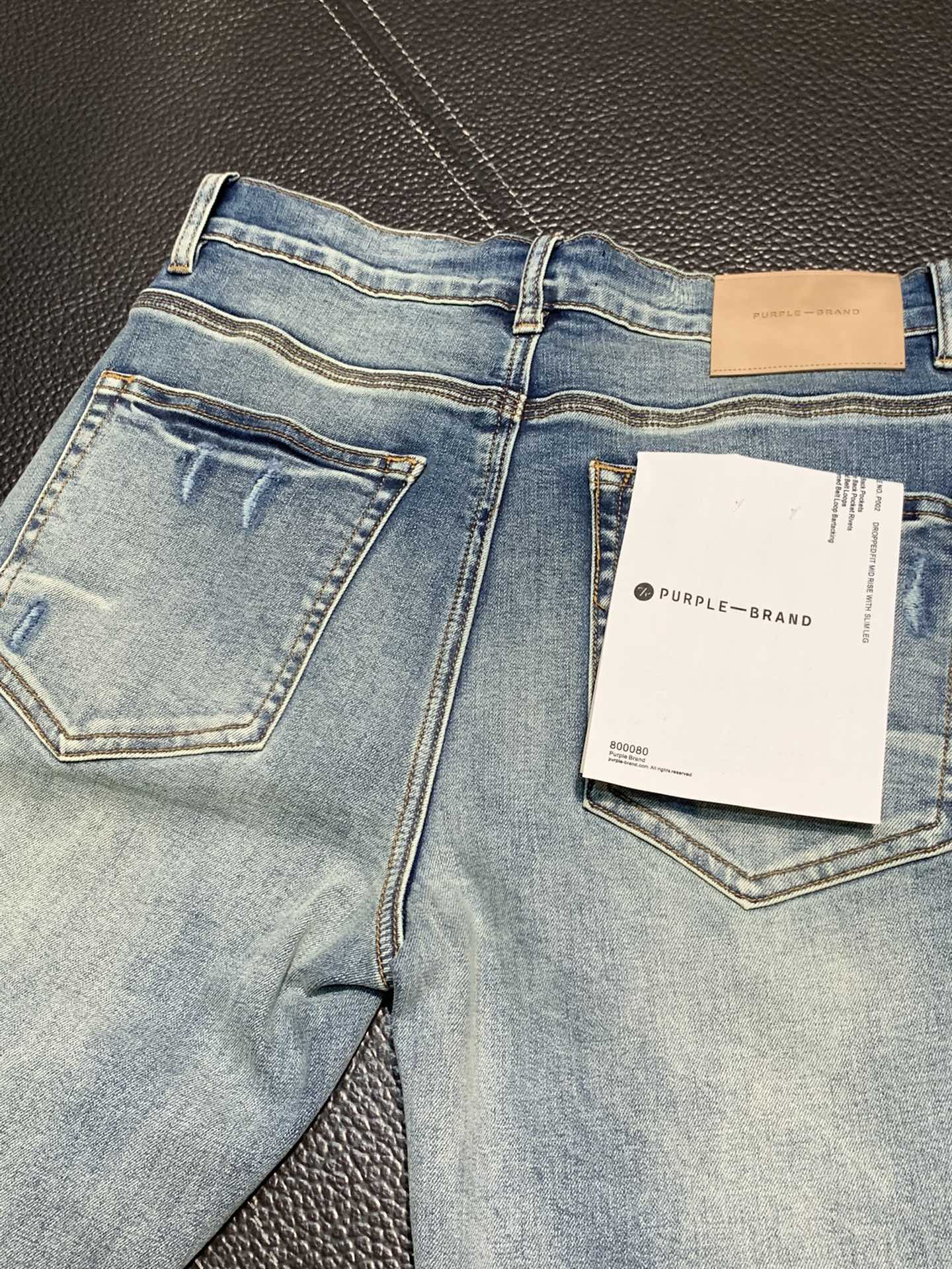  。PURPLE-BRAND 独家专供新款 休闲牛仔裤，高端版本！专柜 面料 透气舒适度高，细节无可挑剔