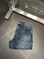 Louis Vuitton Clothing Jeans Shorts Men Spring/Summer Collection Fashion Casual