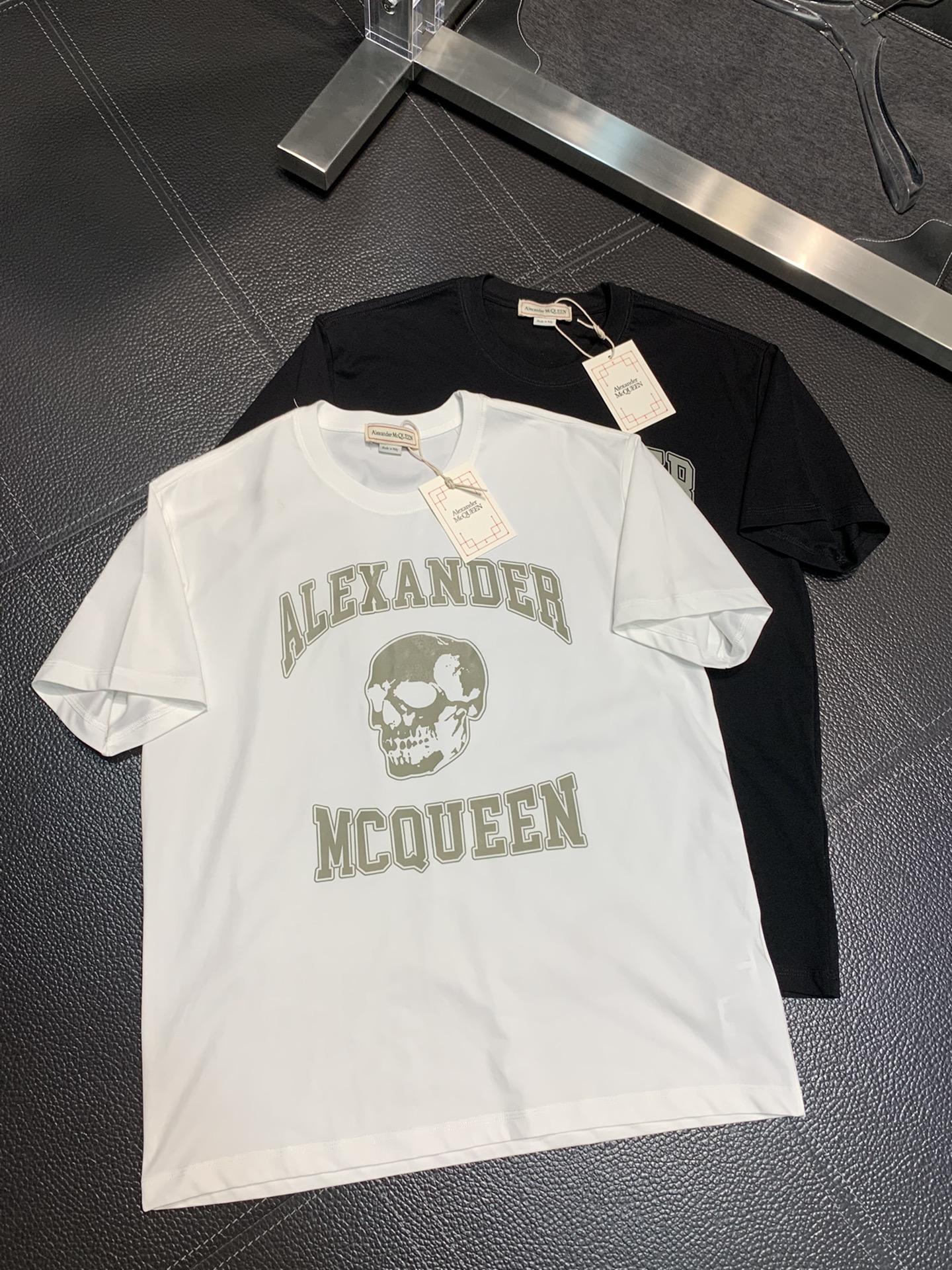 Alexander McQueen Clothing T-Shirt Men Fashion Short Sleeve