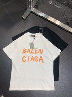 Balenciaga Clothing T-Shirt Same as Original
 Men Fashion Short Sleeve