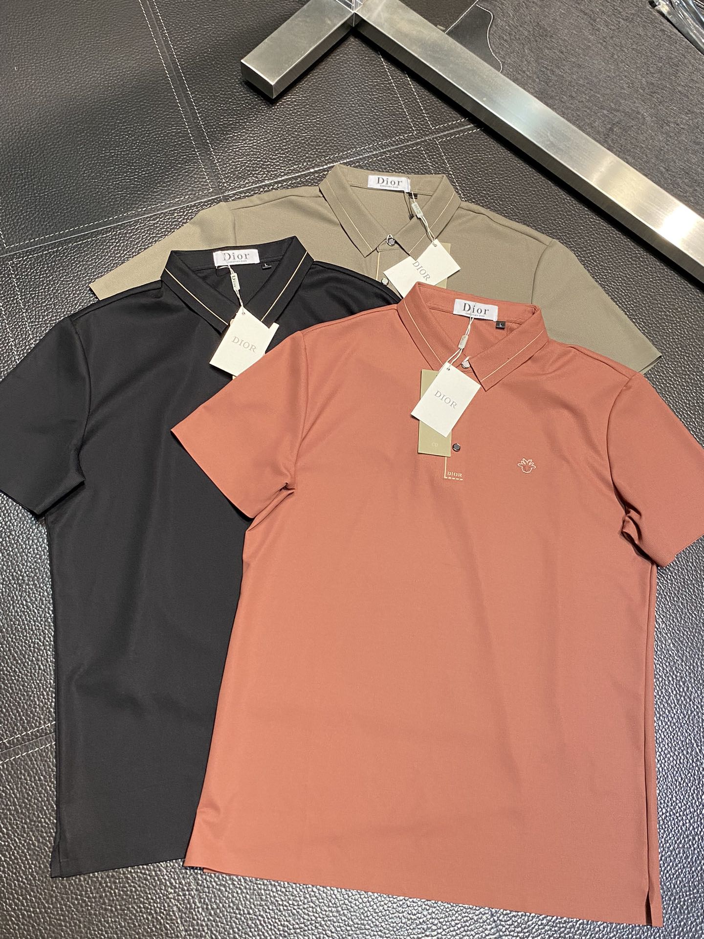 Dior Clothing Polo T-Shirt Men Fashion Short Sleeve