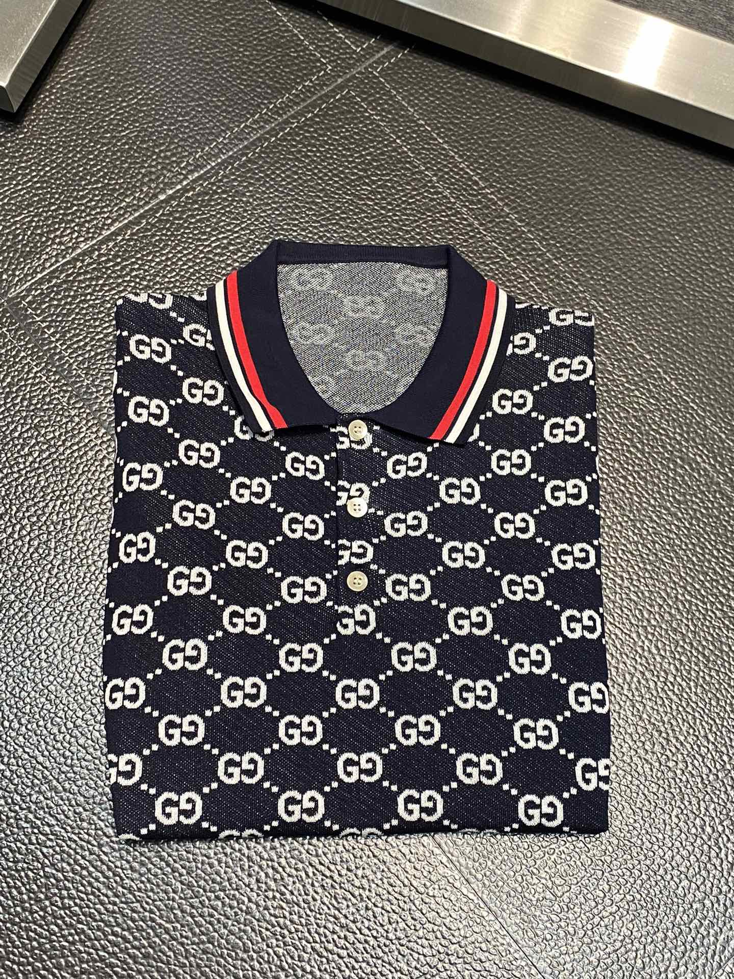 Gucci Good
 Clothing Polo T-Shirt Men Knitting Fashion Short Sleeve