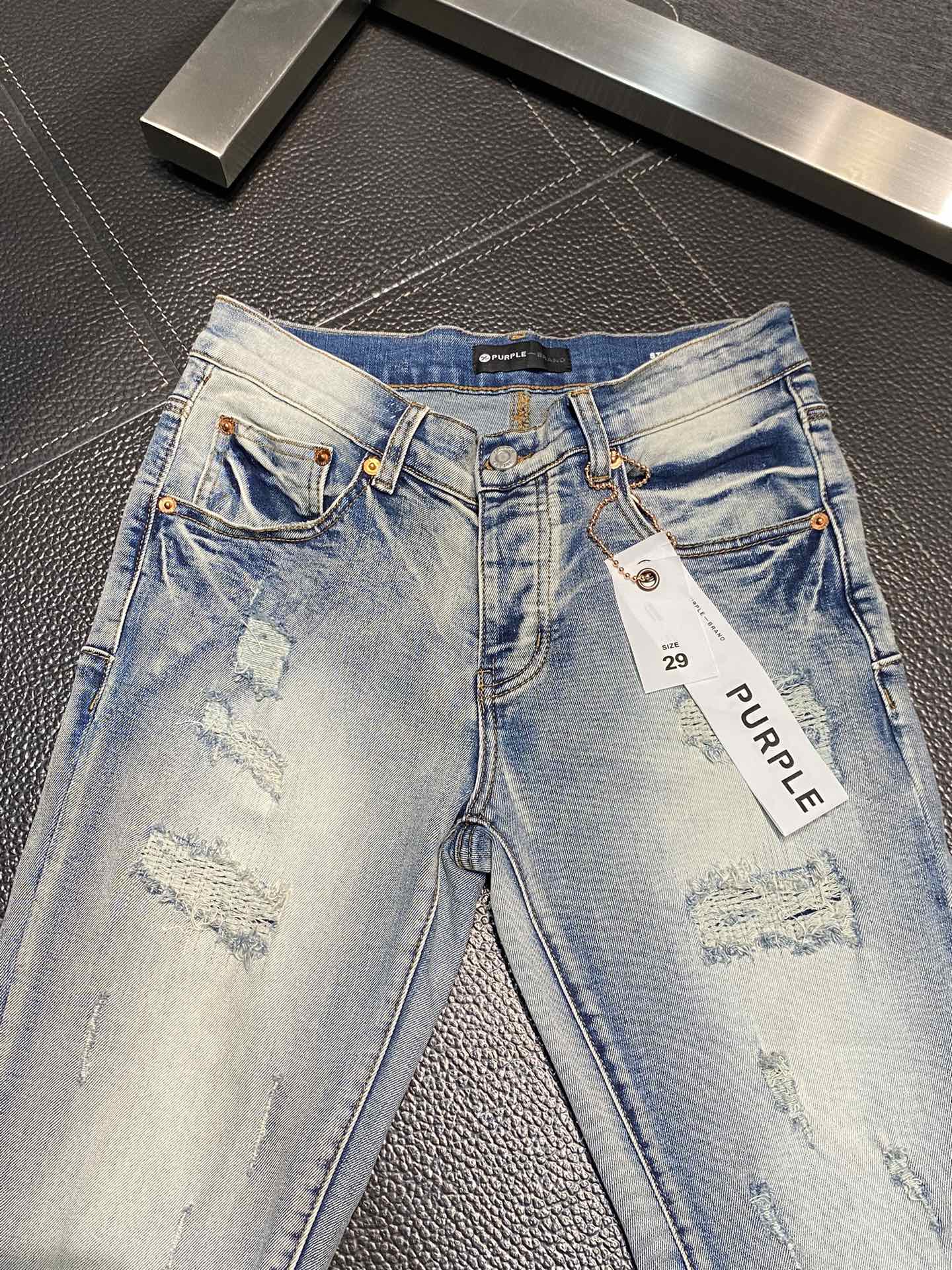  。PurPle Brand 独家专供新款 修身款 小直筒 牛仔裤，高端版本！专柜 面料 透气舒适度高，