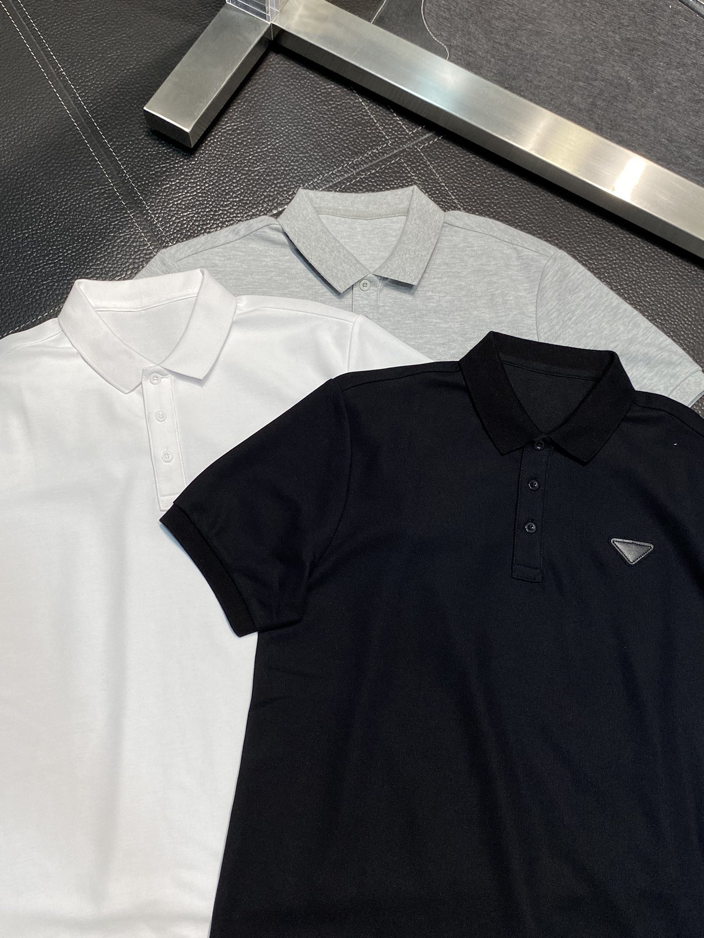 Prada Kleidung Polo T-Shirt Männer Fashion Kurzarm