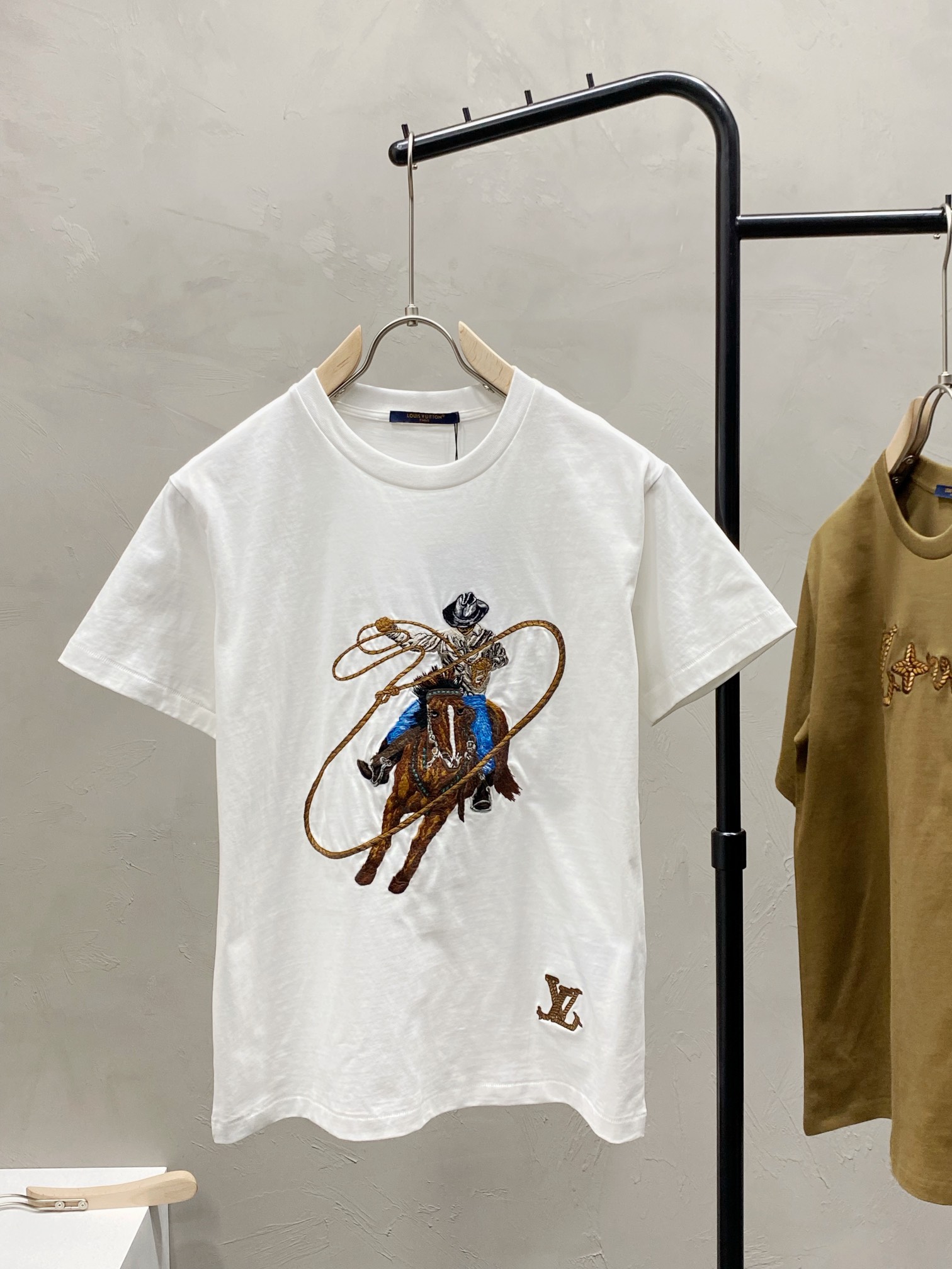 Louis Vuitton Kleidung T-Shirt Männer Fashion Kurzarm