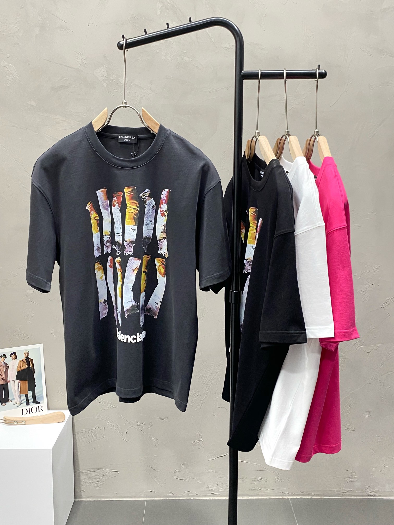 Balenciaga Clothing T-Shirt Men Fashion Short Sleeve