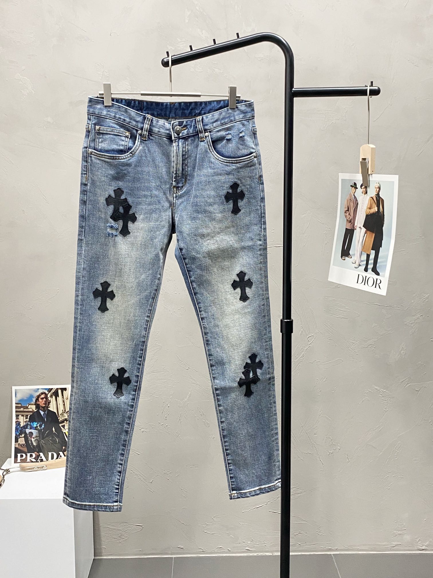 Quelles meilleures répliques de concepteurs
 Chrome Hearts Vêtements Jeans Peu importe