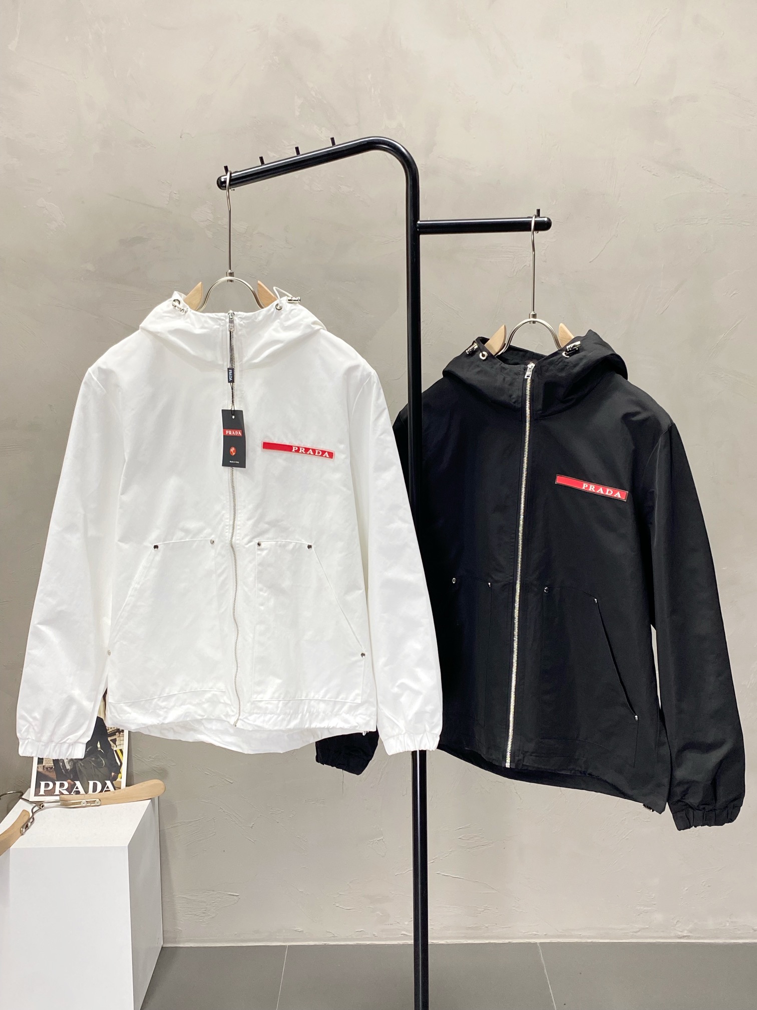 Prada Clothing Coats & Jackets Fashion Hooded Top