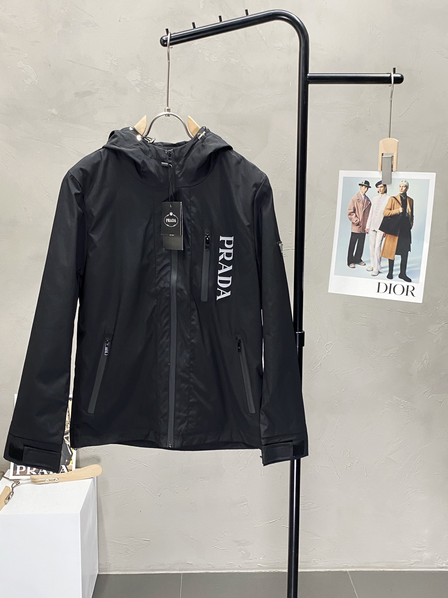 Prada Clothing Coats & Jackets Fashion Hooded Top