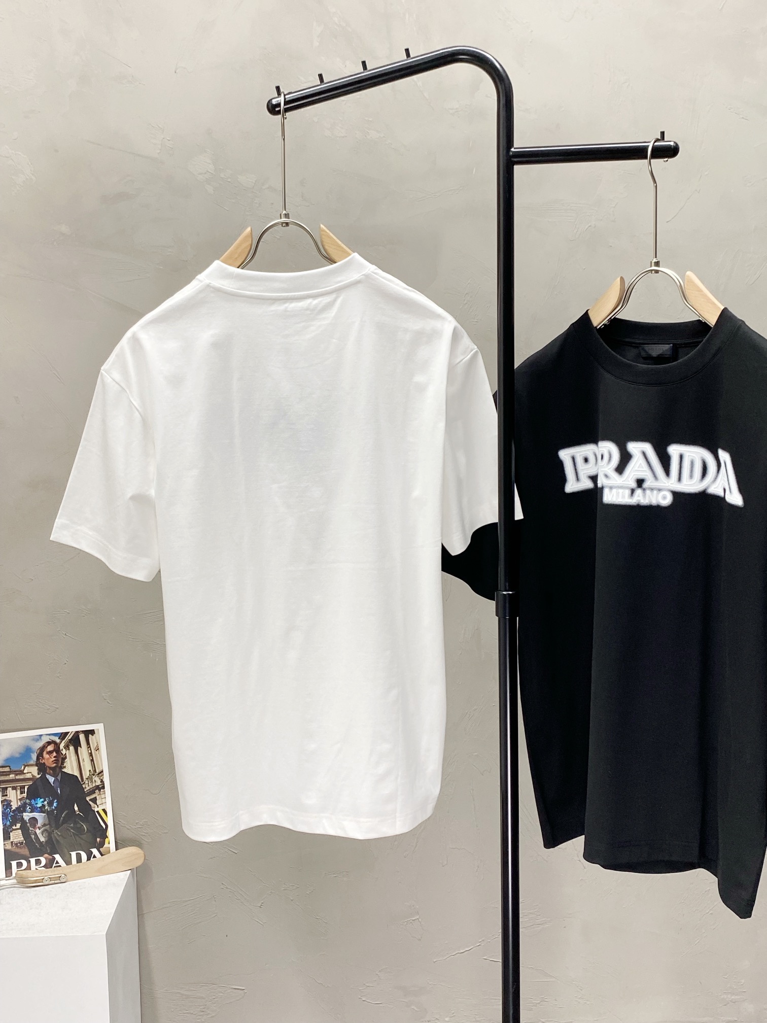  。Prada普拉达💥独家专供新款原单男士休闲短袖 高端  高版本 时尚百搭爆款⚠️⚠️✨✨进口面料 手