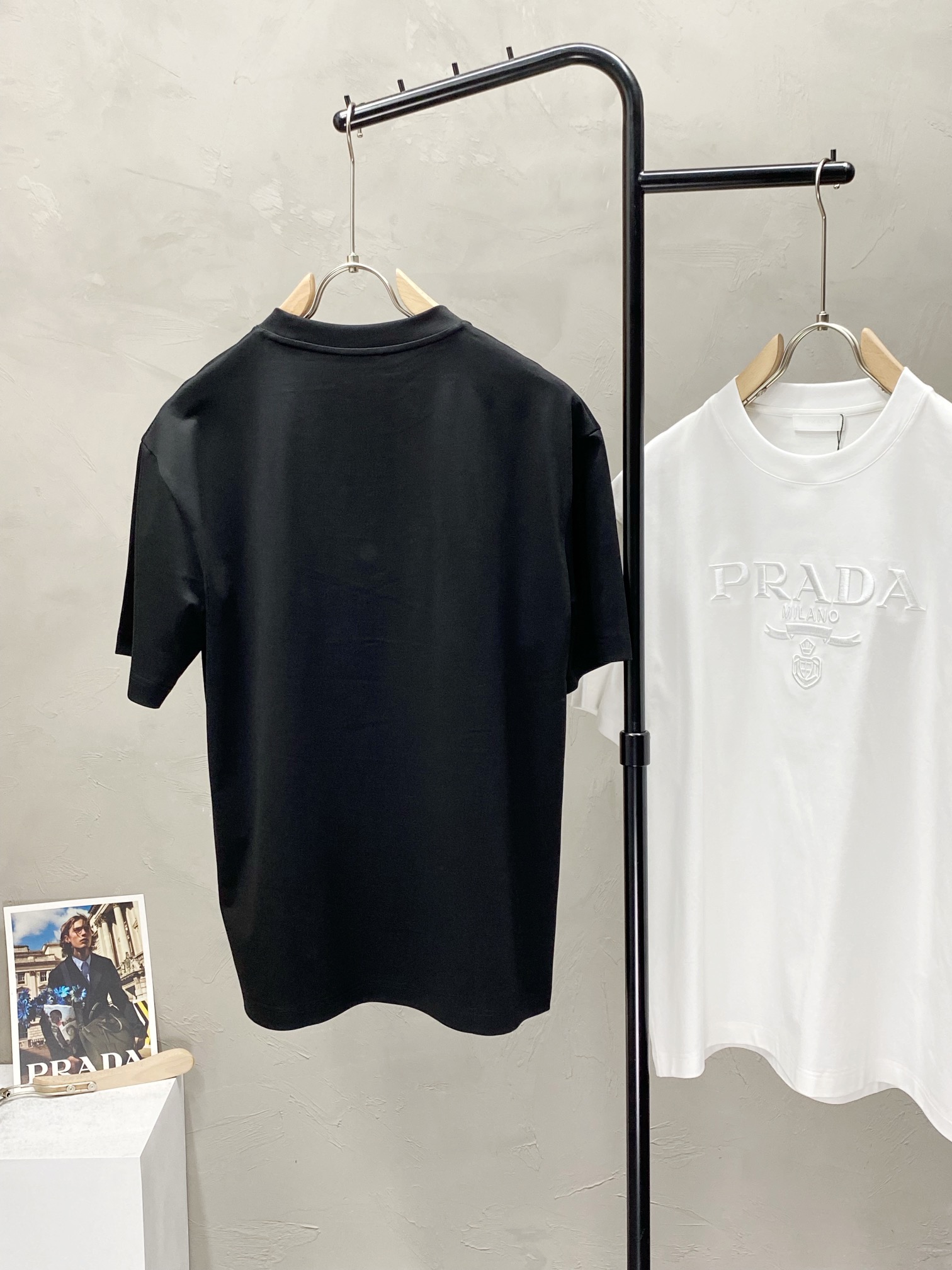  。Prada普拉达💥独家专供新款原单男士休闲短袖 高端  高版本 时尚百搭爆款⚠️⚠️✨✨进口面料 手