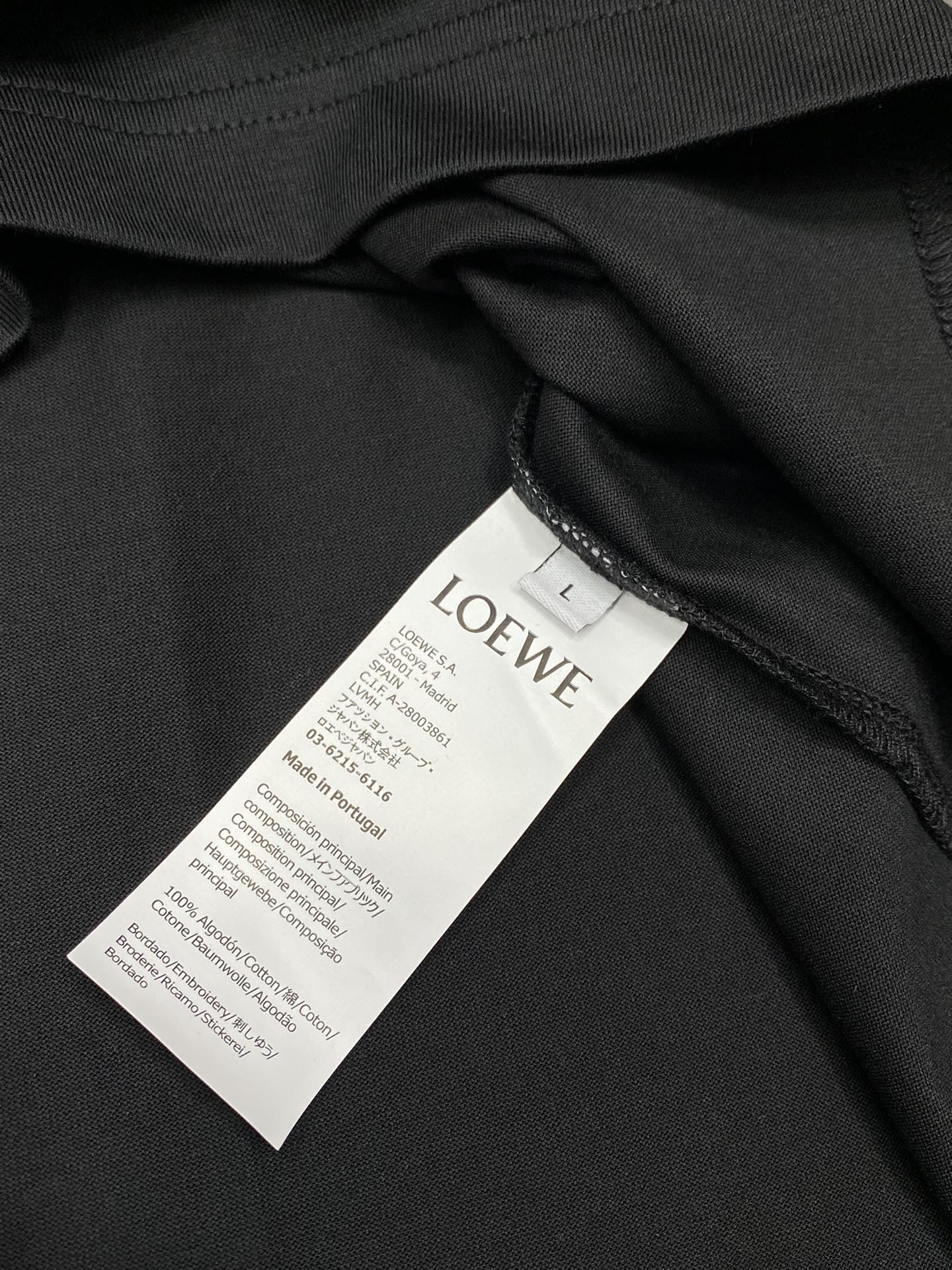  。Loewe罗意威💥独家专供新款原单男士休闲短袖 高端  高版本 时尚百搭爆款⚠️⚠️✨✨进口面料 手