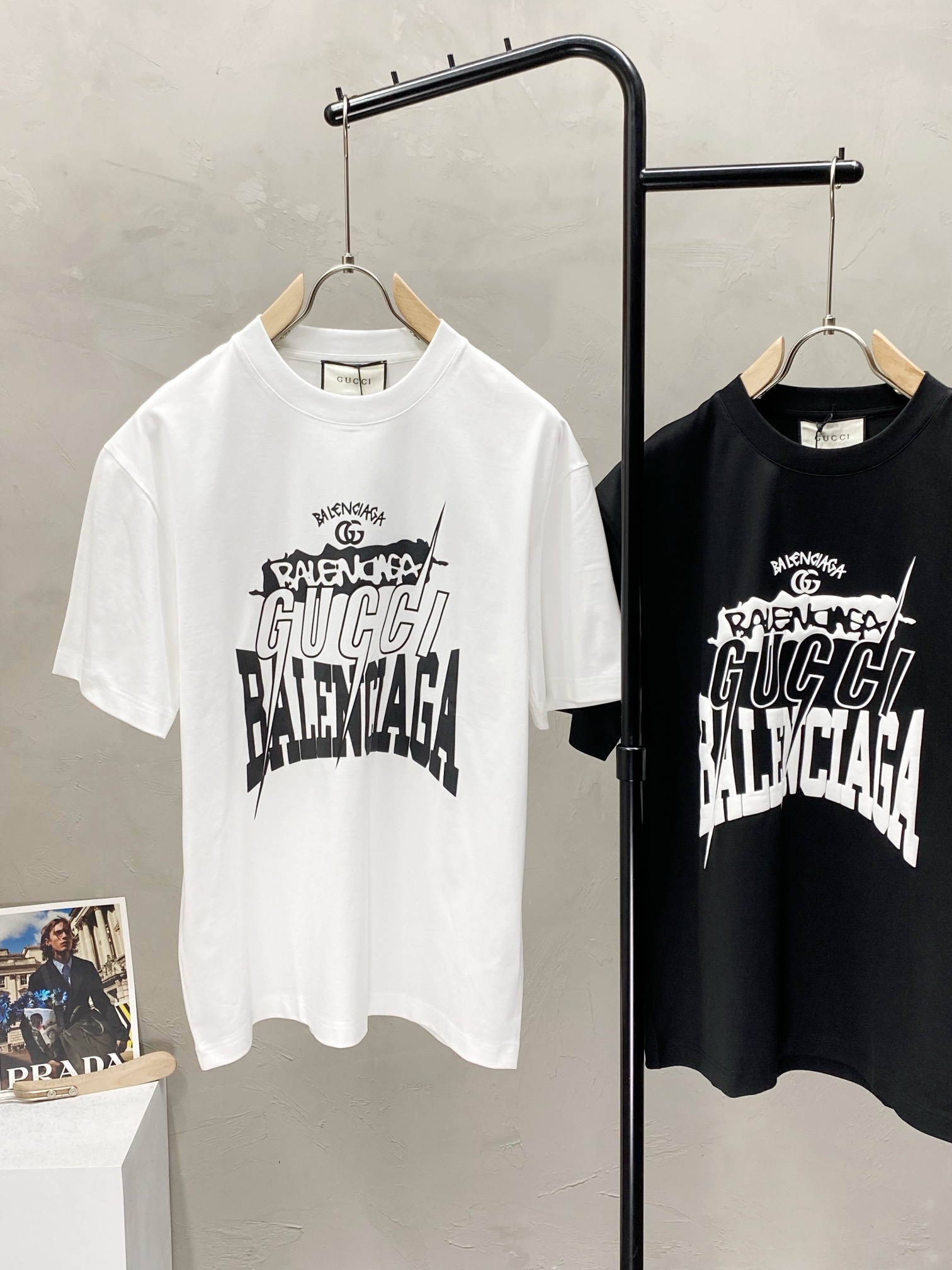  。Gucci古驰&balanciaga巴黎世家💥独家专供新款原单男士休闲短袖 高端  高版本 时尚百搭