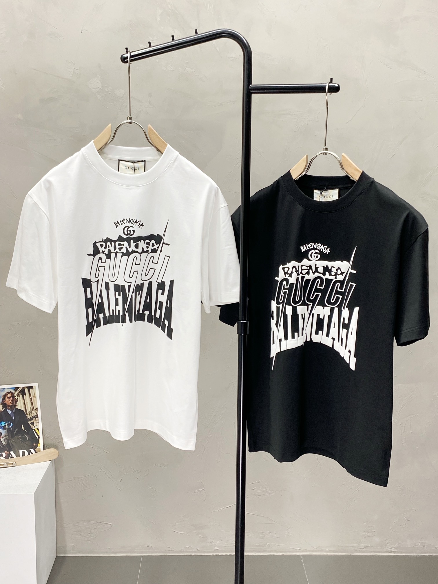  。Gucci古驰&balanciaga巴黎世家💥独家专供新款原单男士休闲短袖 高端  高版本 时尚百搭