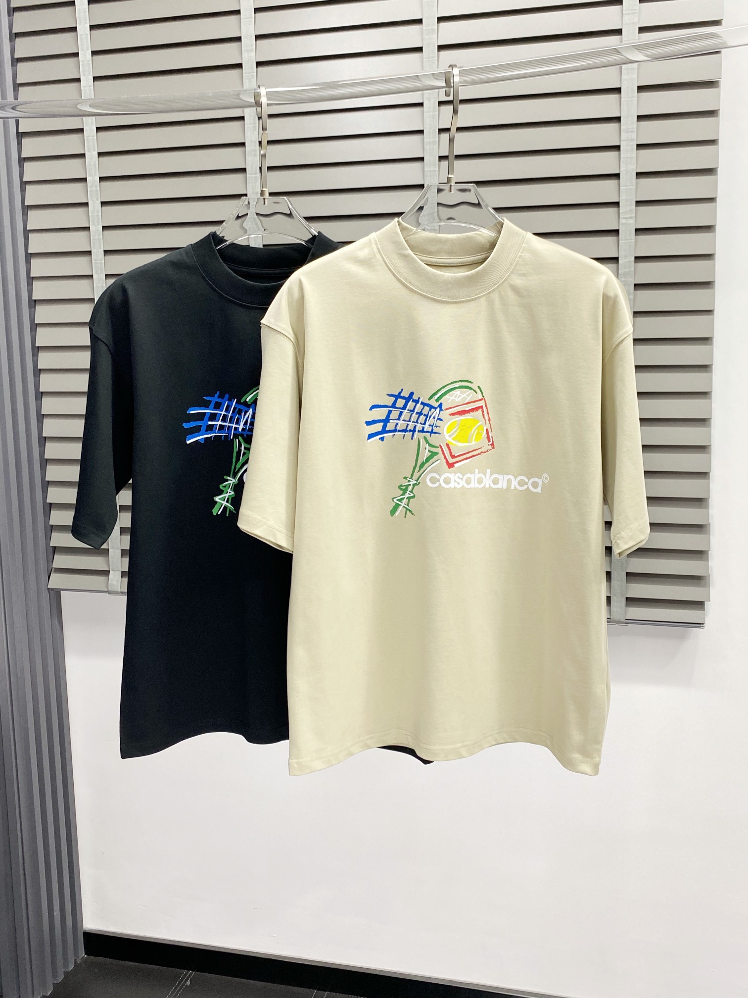 CasaBlanca Men's Casual Short Sleeve T-Shirt - High-End Custom Design