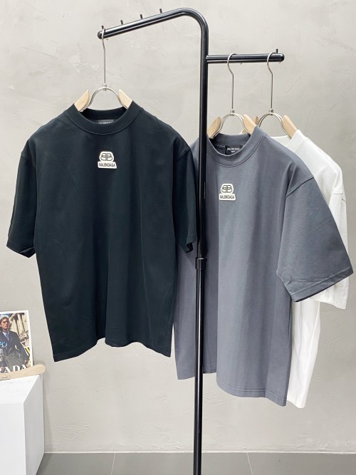 Balenciaga Men's Casual Short Sleeve T-Shirt, Premium Fabric, Multiple Colors 1 Balenciaga Men's Casual Short Sleeve T-Shirt, Premium Fabric, Multiple Colors