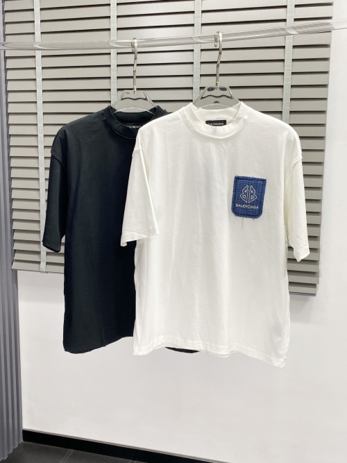 Balenciaga Men's Casual Short Sleeve T-Shirt - Premium Cotton Comfort 1 Balenciaga Men's Casual Short Sleeve T-Shirt - Premium Cotton Comfort