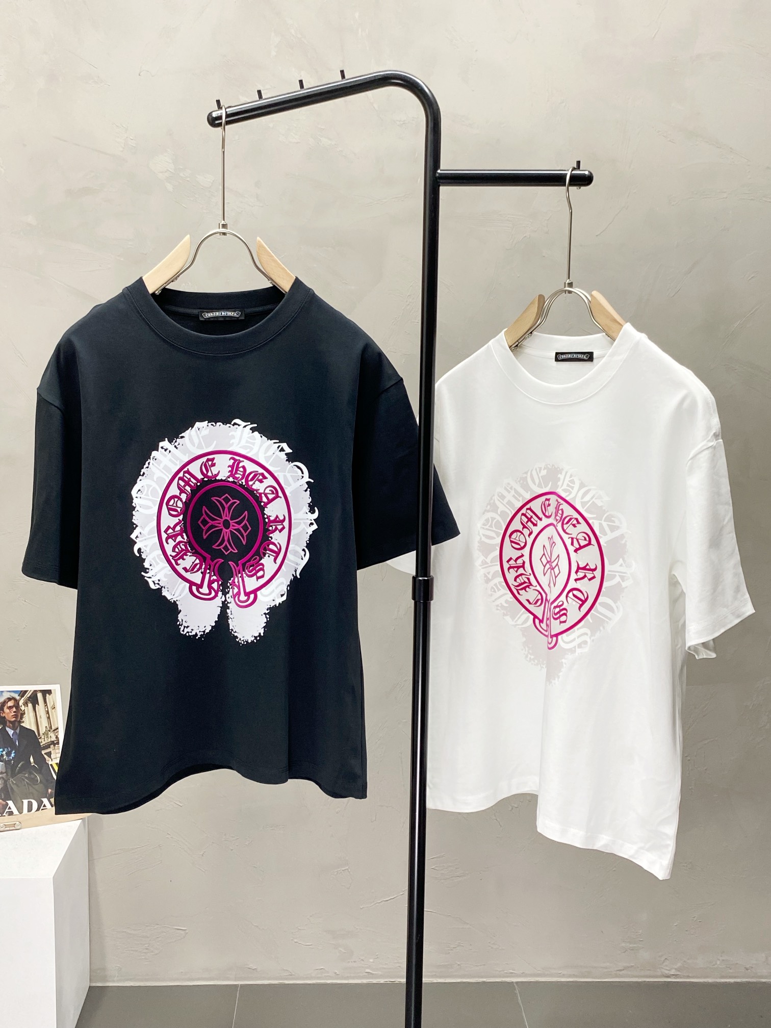    。Chrome hearts克罗心💥独家专供新款原单男士休闲春夏短袖 高端  高端版本 时尚百搭爆