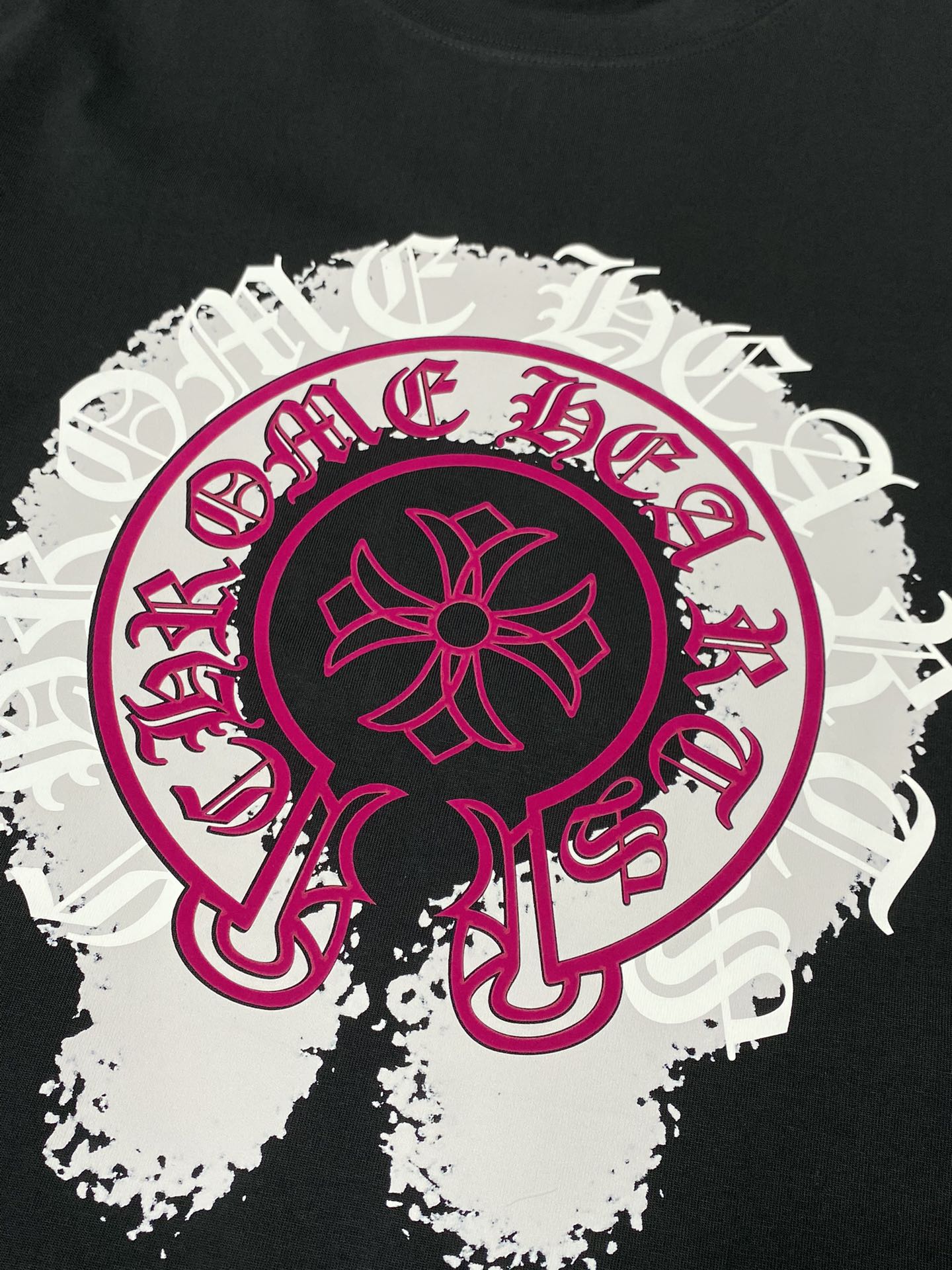    。Chrome hearts克罗心💥独家专供新款原单男士休闲春夏短袖 高端  高端版本 时尚百搭爆