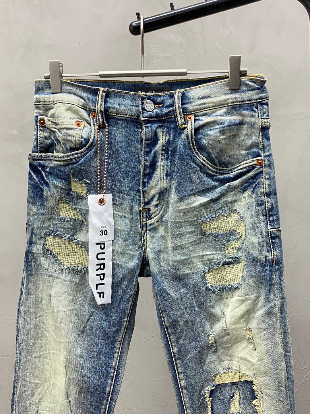  。PurPle Brand💥独家专供新款 修身款 小直筒 牛仔裤👖高端版本！专柜 面料 透气舒适度高，