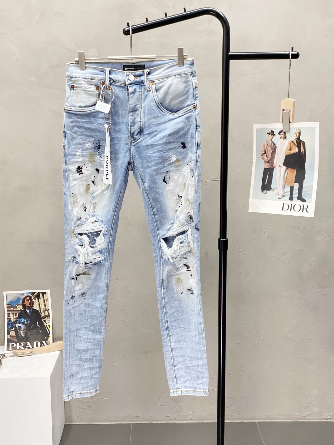  。PurPle Brand💥独家专供新款 直筒牛仔裤👖高端版本！专柜 面料 透气舒适度高，细节无可挑剔