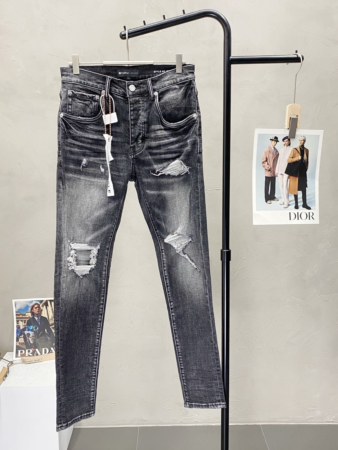  。PurPle Brand💥独家专供新款 直筒牛仔裤👖高端版本！专柜 面料 透气舒适度高，细节无可挑剔