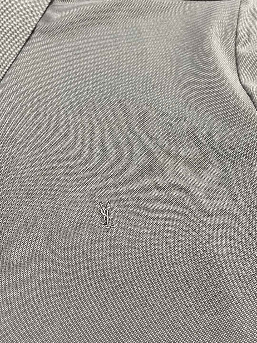    。SAINT LAURENT圣罗兰YSL💥独家专供新款原单男士休闲春夏翻领短袖 高端  高端版本 