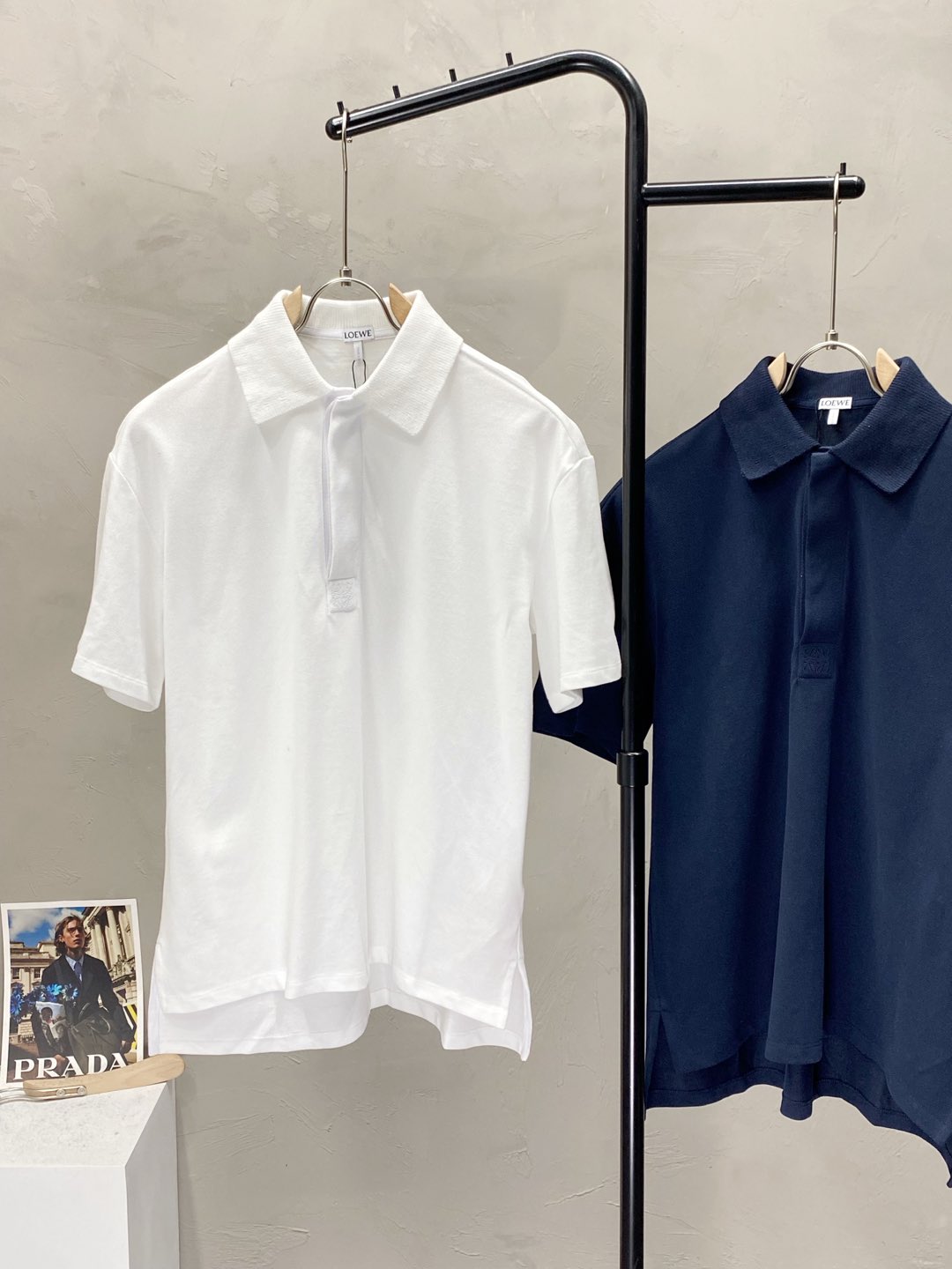  。LOEWE罗意威💥独家专供新款原单男士休闲春秋翻领短袖 高端  高端版本 时尚百搭爆款⚠️⚠️✨✨进