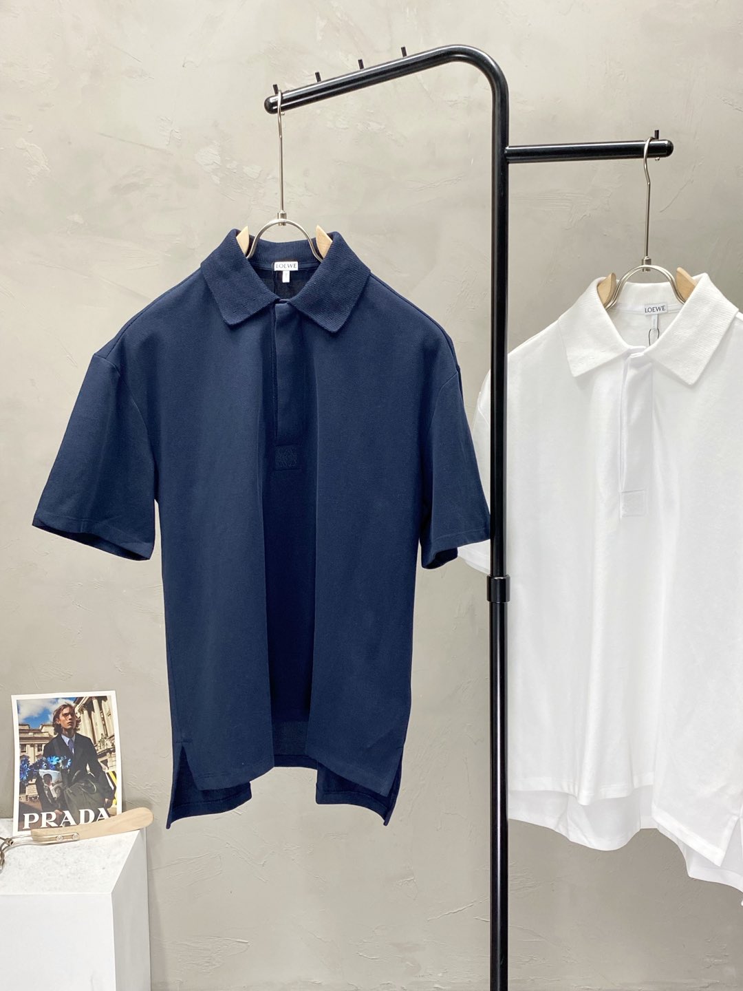  。LOEWE罗意威💥独家专供新款原单男士休闲春秋翻领短袖 高端  高端版本 时尚百搭爆款⚠️⚠️✨✨进