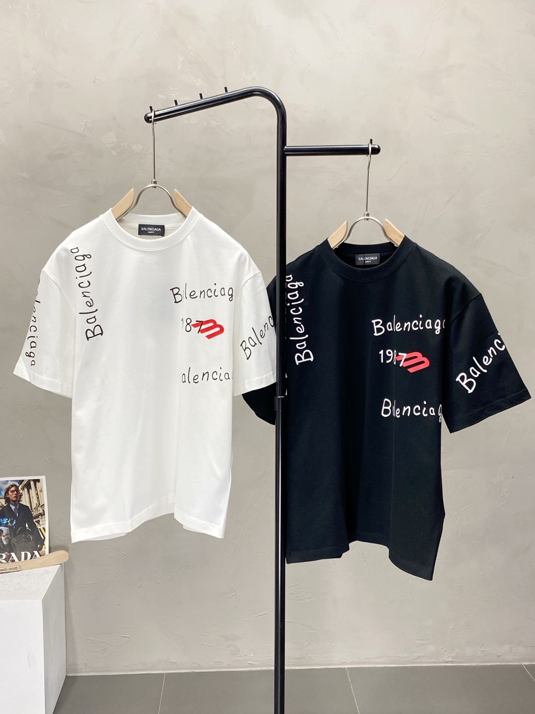    。Balenciga巴黎世家💥独家专供新款原单男士休闲春夏短袖 高端  高端版本 时尚百搭爆款⚠️