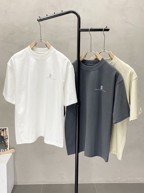 Brunello Cucinelli Men's Casual Short Sleeve T-Shirt - Premium Cotton 1 Brunello Cucinelli Men's Casual Short Sleeve T-Shirt - Premium Cotton