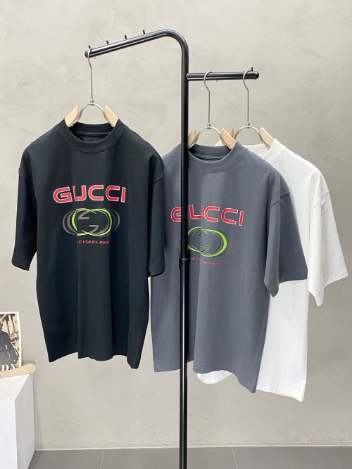 Gucci Men's Casual Short Sleeve T-Shirt High-End Custom Fashion 1 Gucci Men's Casual Short Sleeve T-Shirt High-End Custom Fashion