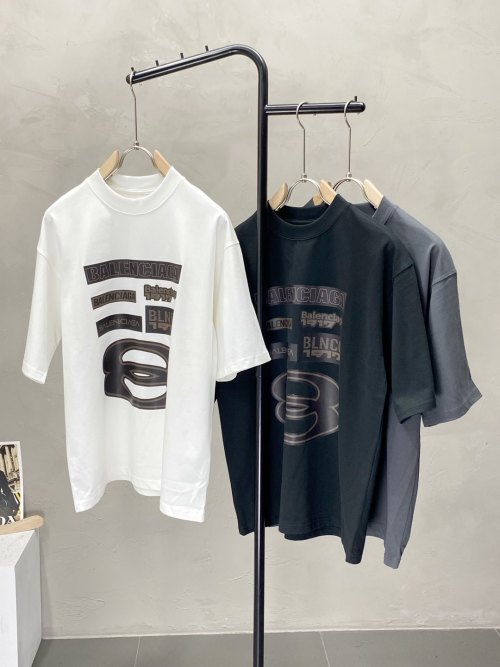 Balenciaga Men's Casual Short Sleeve T-Shirt - High-End Custom Design 1 Balenciaga Men's Casual Short Sleeve T-Shirt - High-End Custom Design