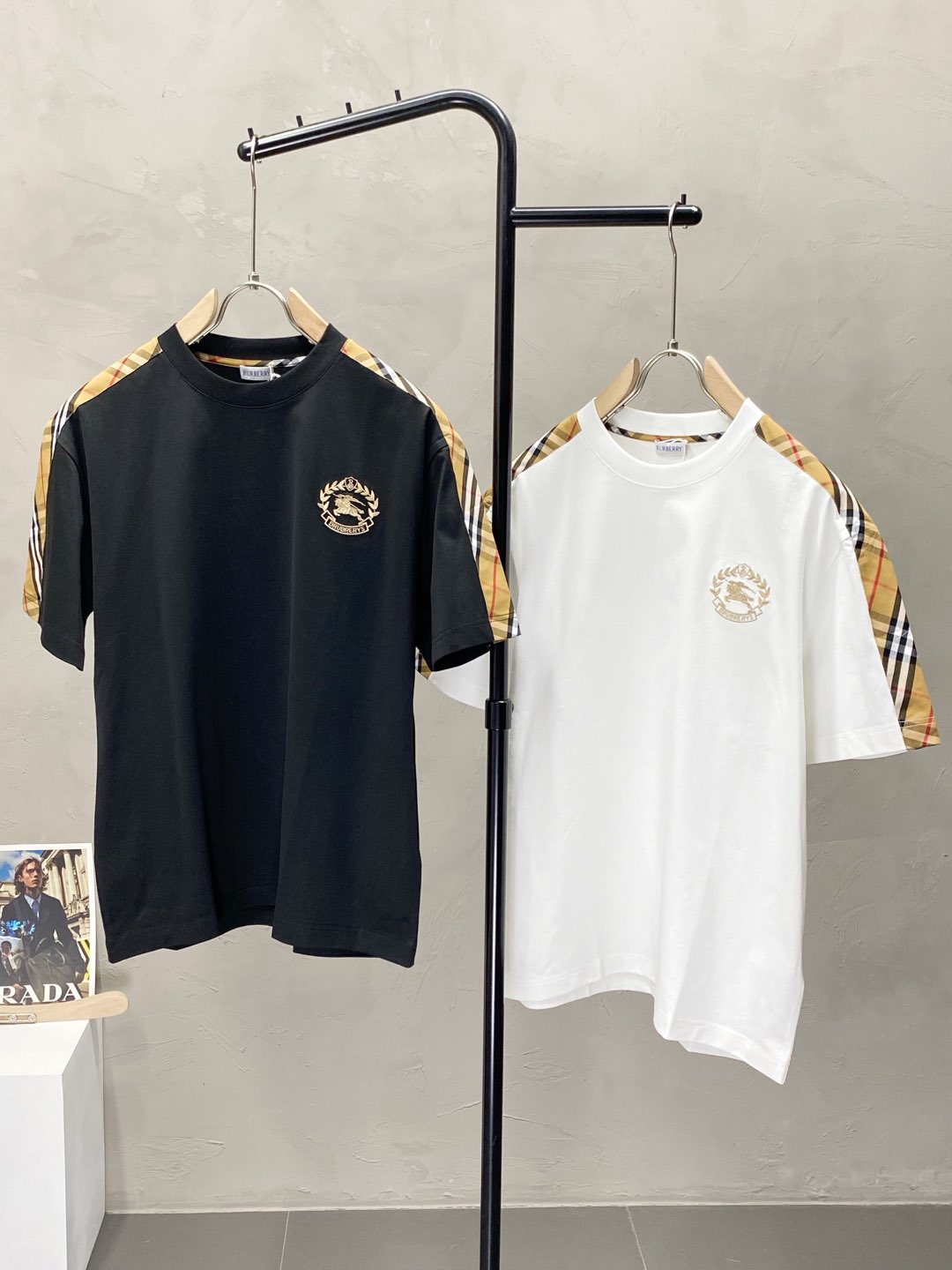  。Burberry巴宝莉💥独家专供新款原单男士休闲短袖 高端  高版本 时尚百搭爆款⚠️⚠️✨✨进口面