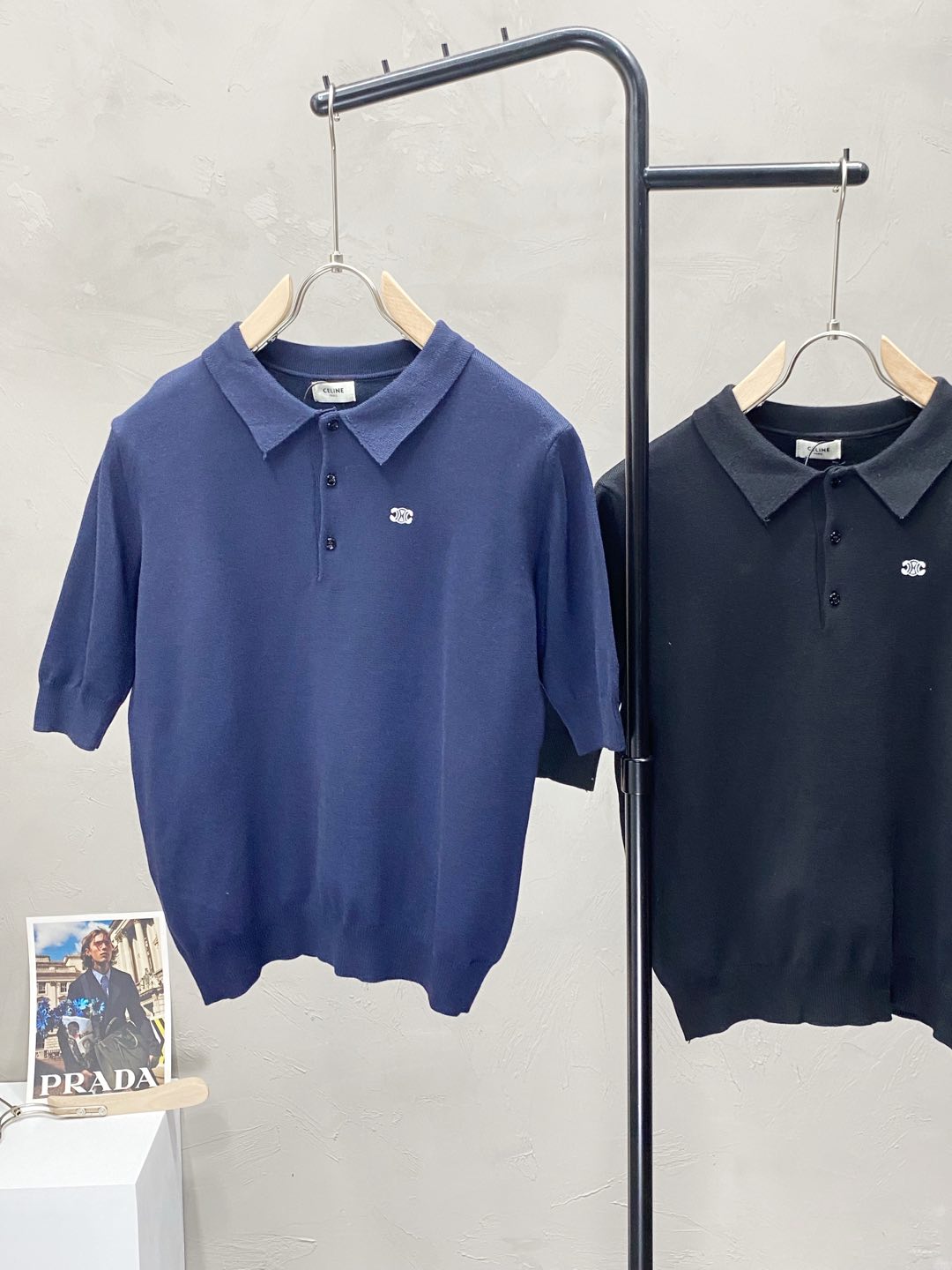   。CELINE赛琳💥独家专供新款原单男士休闲春夏针织短袖。高端  高版本 时尚百搭爆款⚠️⚠️✨✨