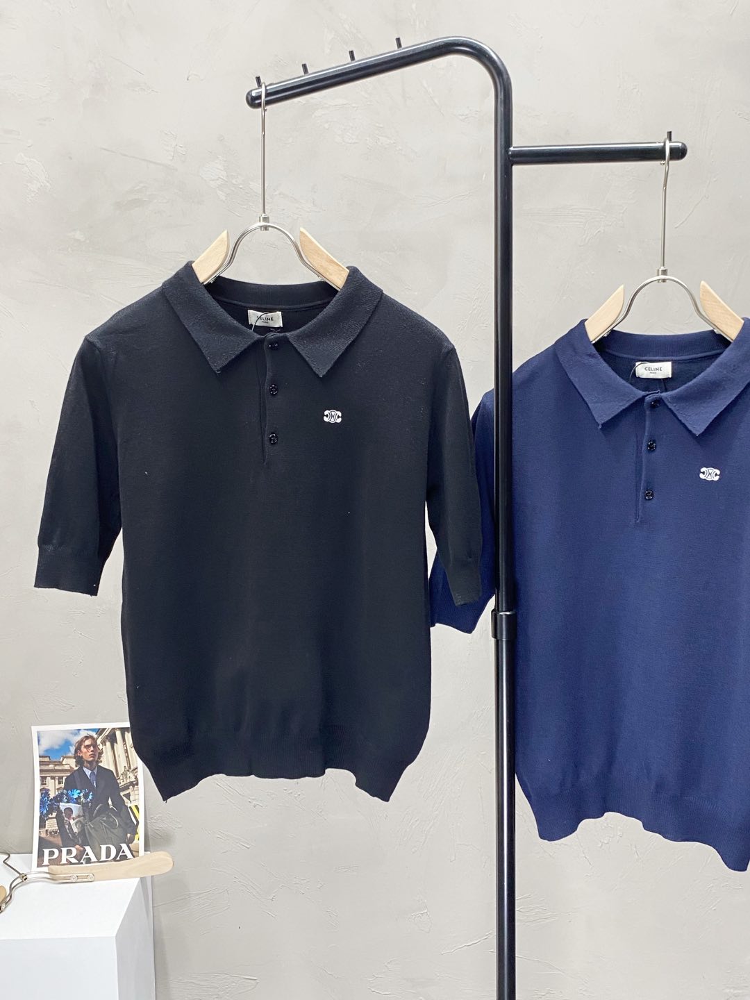   。CELINE赛琳💥独家专供新款原单男士休闲春夏针织短袖。高端  高版本 时尚百搭爆款⚠️⚠️✨✨