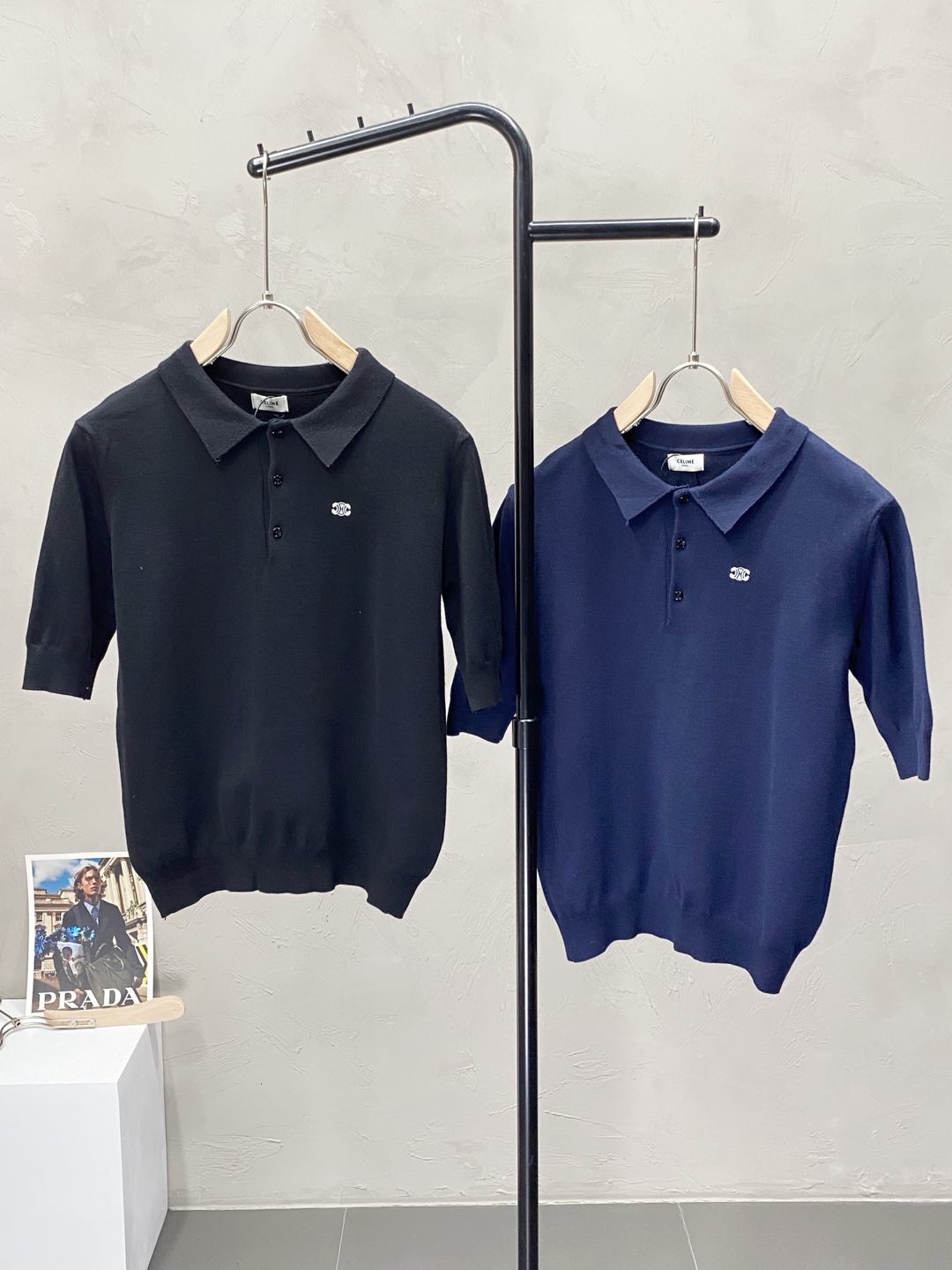    。CELINE赛琳💥独家专供新款原单男士休闲春夏针织短袖。高端  高版本 时尚百搭爆款⚠️⚠️✨✨