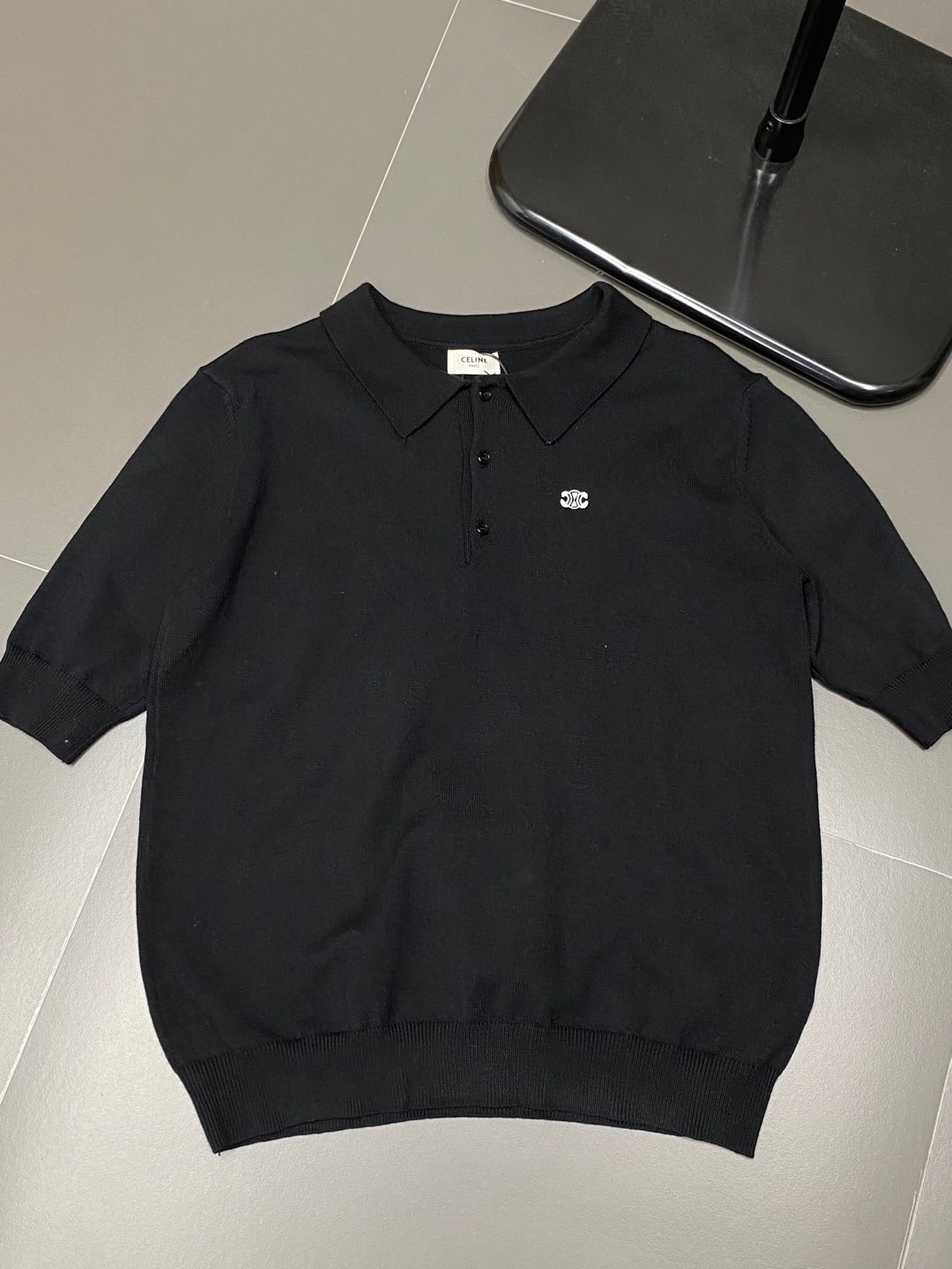    。CELINE赛琳💥独家专供新款原单男士休闲春夏针织短袖。高端  高版本 时尚百搭爆款⚠️⚠️✨✨