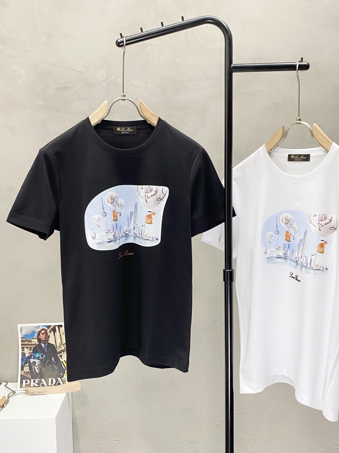    。lP🆕-Loro Piano诺悠翩雅💥独家专供新款原单男士休闲春夏短袖 高端  高端版本 时尚百