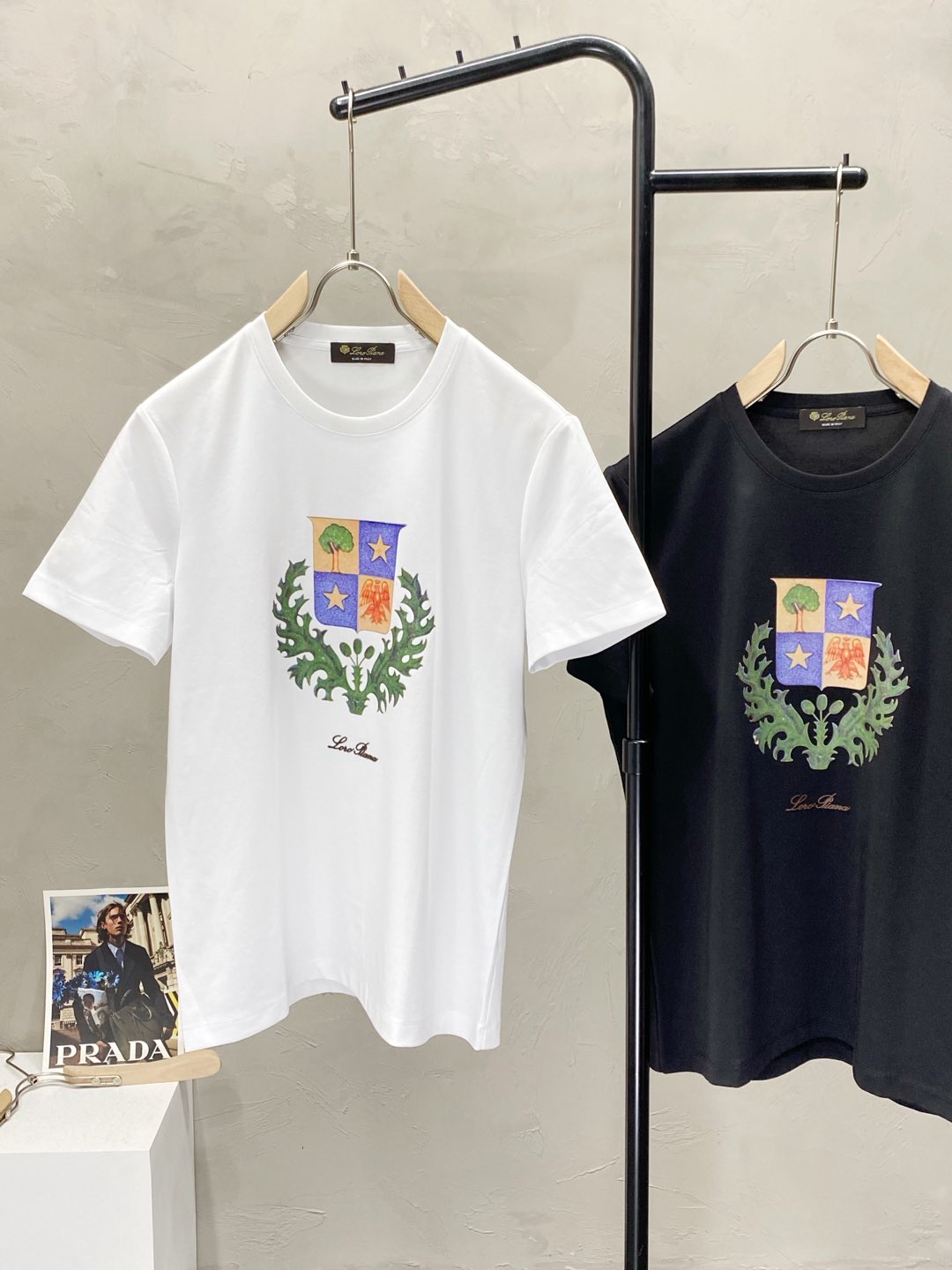    。lP🆕-Loro Piano诺悠翩雅💥独家专供新款原单男士休闲春夏短袖 高端  高端版本 时尚百