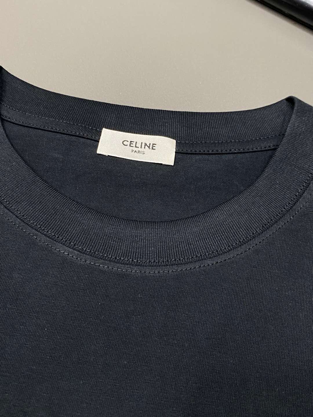    。CELINE赛琳💥独家专供新款原单男士休闲春夏短袖 高端  高端版本 时尚百搭爆款⚠️⚠️✨✨进