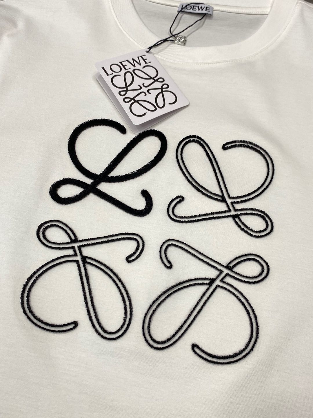  。Loewe罗意威💥独家专供新款原单男士休闲短袖 高端  高版本 时尚百搭爆款⚠️⚠️✨✨进口面料 手