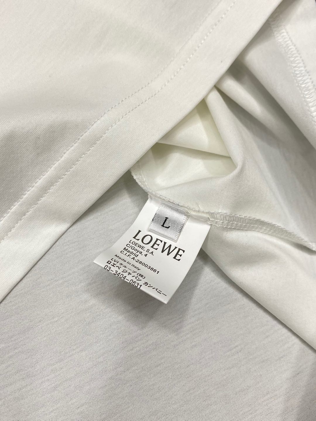  。Loewe罗意威💥独家专供新款原单男士休闲短袖 高端  高版本 时尚百搭爆款⚠️⚠️✨✨进口面料 手