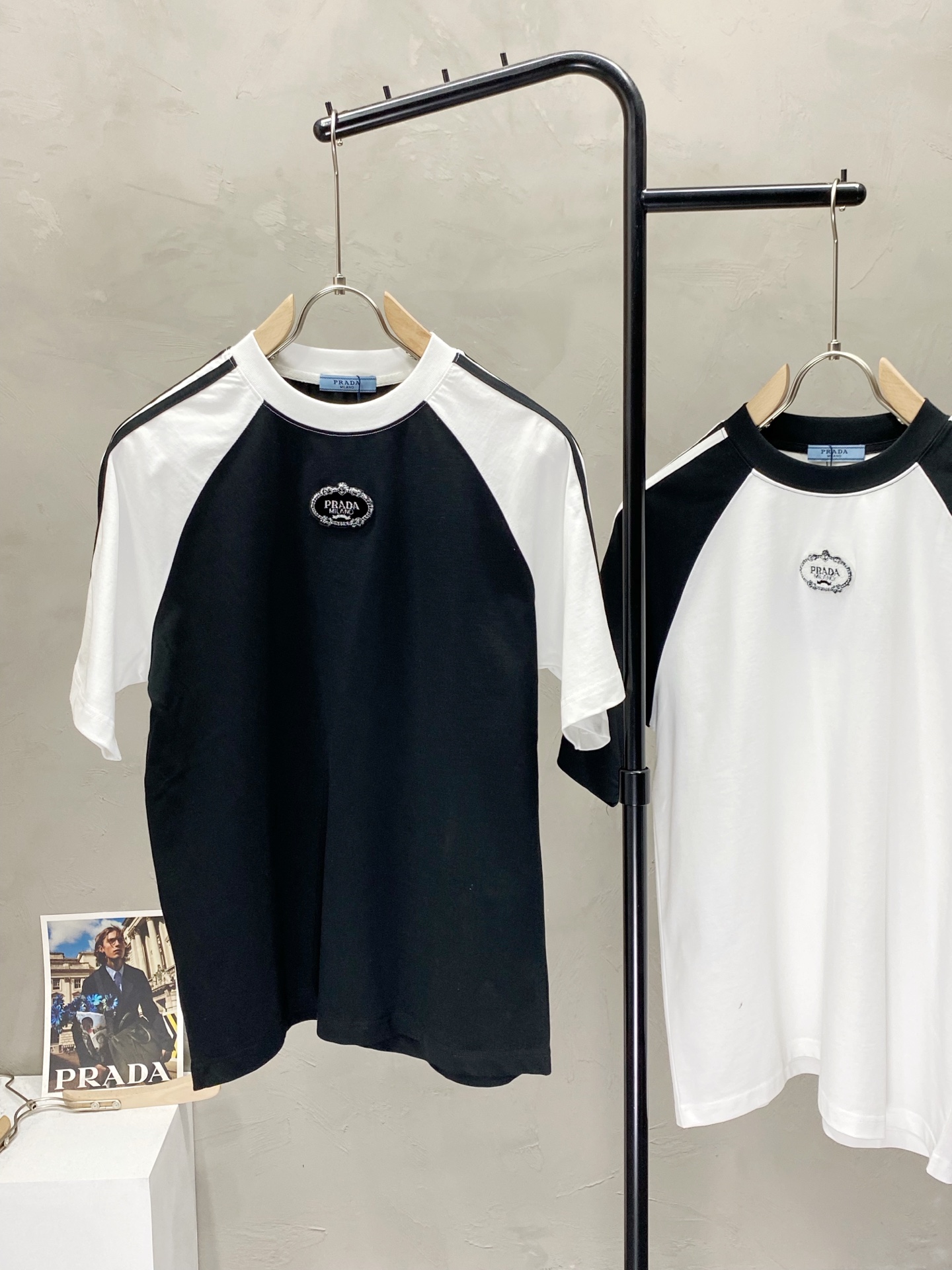  。Prada普拉达💥独家专供新款原单男士休闲春夏短袖 高端定制 高端版本 时尚百搭爆款⚠️⚠️✨✨进口
