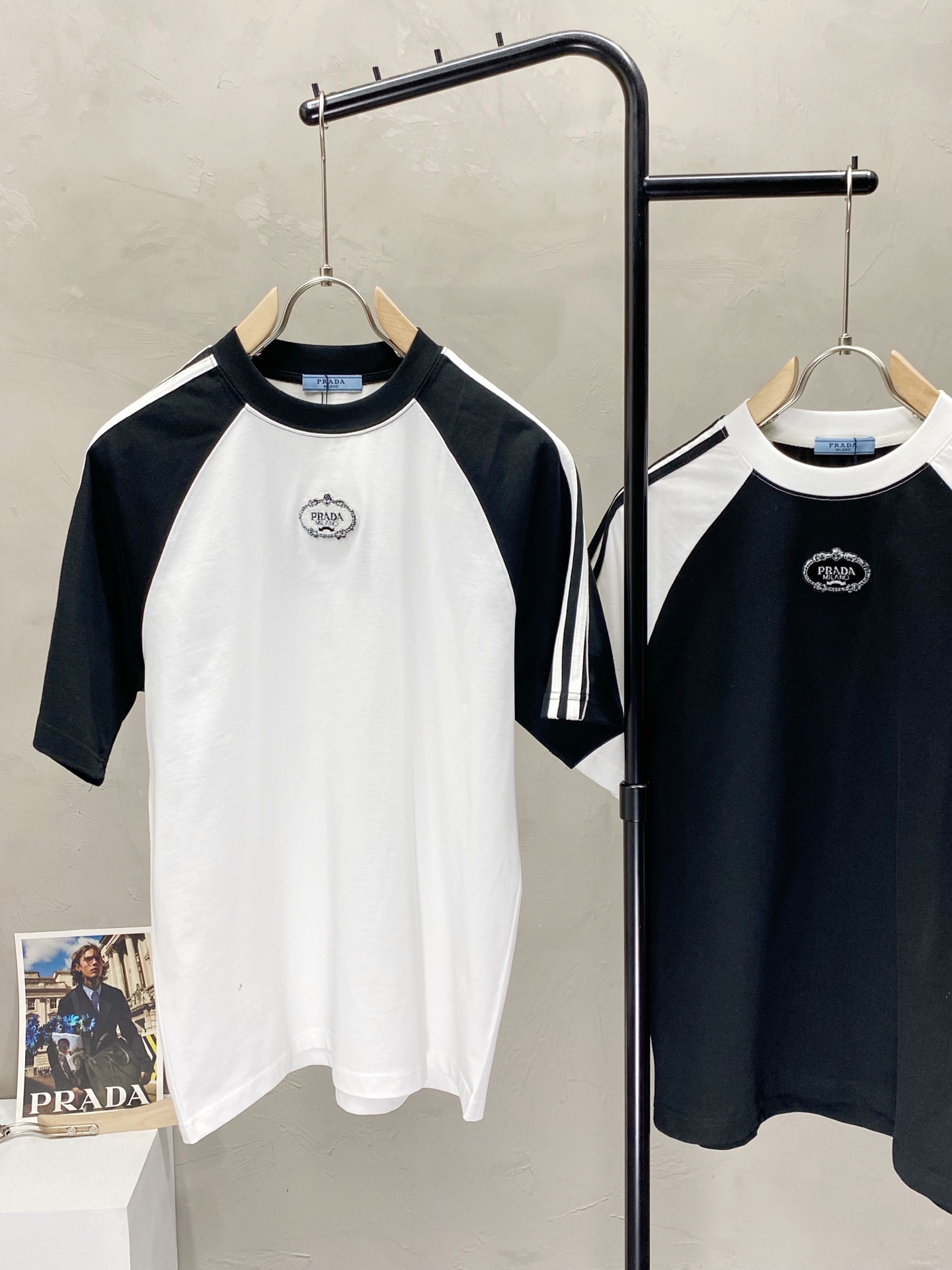  。Prada普拉达💥独家专供新款原单男士休闲春夏短袖 高端定制 高端版本 时尚百搭爆款⚠️⚠️✨✨进口