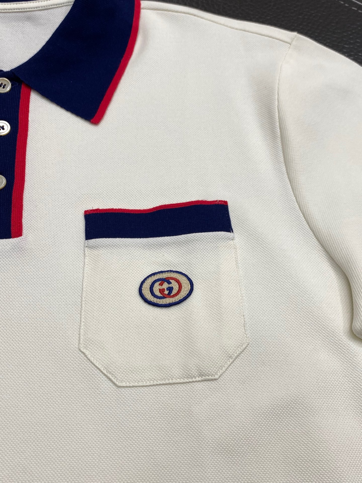  。Gucci古驰💥独家专供新款原单男士休闲翻领短袖 高端  高端版本 时尚百搭爆款⚠️⚠️✨✨进口面料