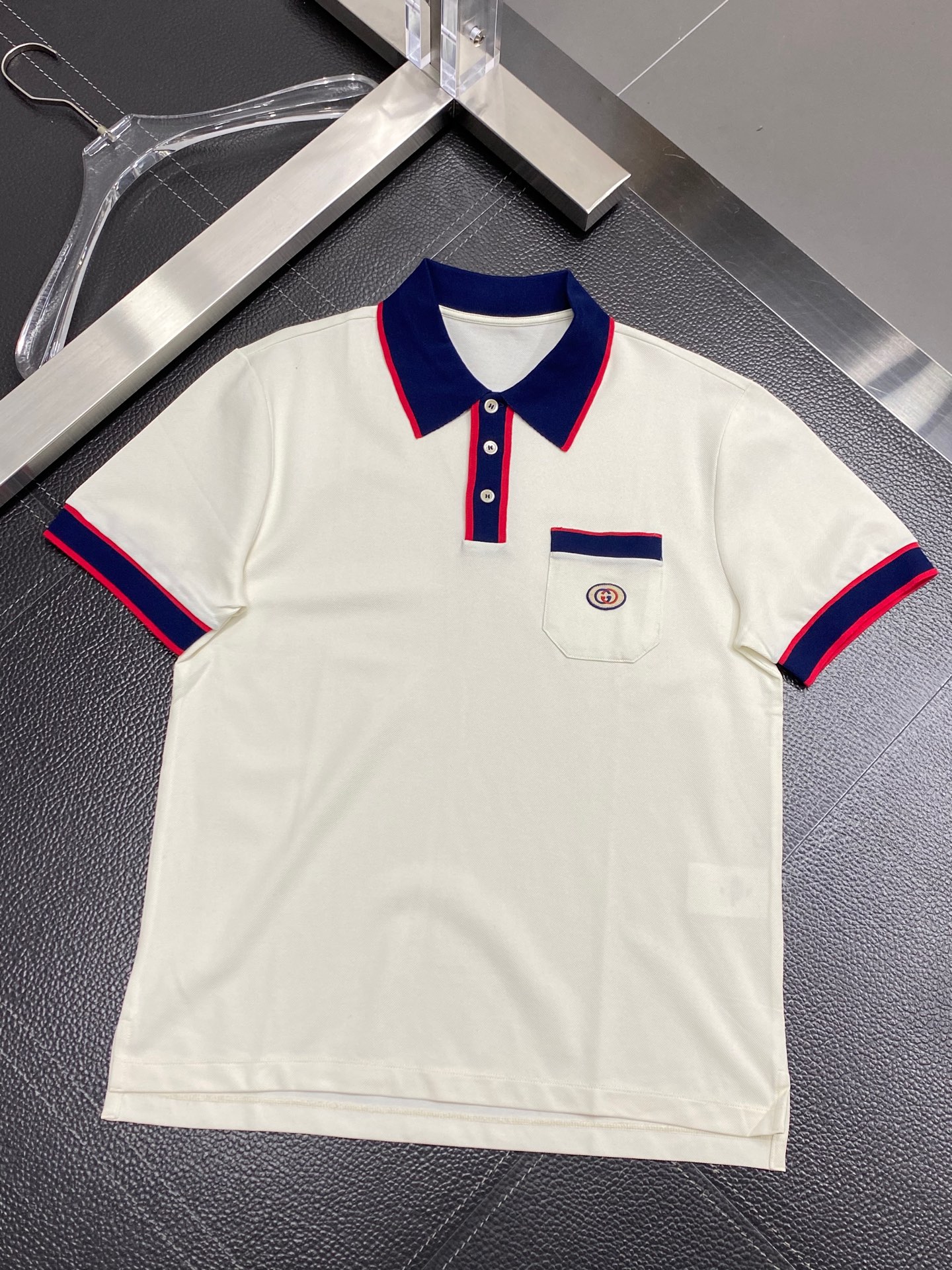  。Gucci古驰💥独家专供新款原单男士休闲翻领短袖 高端  高端版本 时尚百搭爆款⚠️⚠️✨✨进口面料